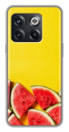 Силиконовый чехол с изображением "Арбузики на желтом" для OnePlus 10T