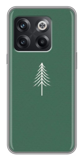 Чехол с картинкой "Белая елка" для OnePlus 10T