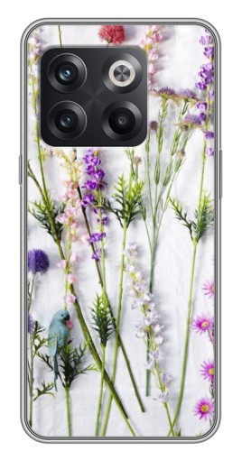 Силиконовый чехол с изображением "Фон полевых цветов" для OnePlus 10T