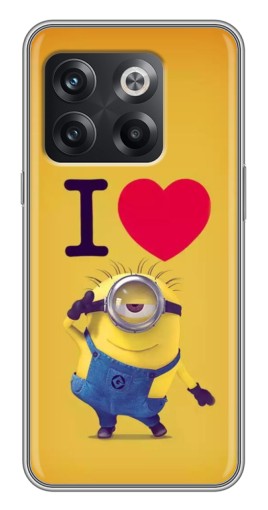 Силиконовый чехол с изображением "I Love Minion" для OnePlus 10T