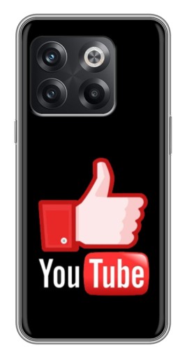 Чехол с печатью "Лайк YouTube" для OnePlus 10T