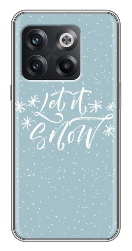 Силиконовый чехол с изображением "Let it Snow" для OnePlus 10T