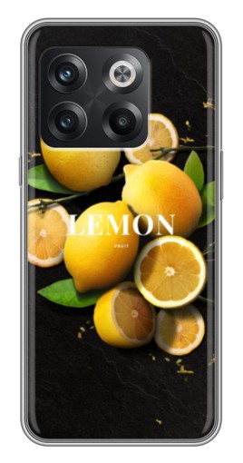 Чехол с печатью "Лимон на черном" для OnePlus 10T