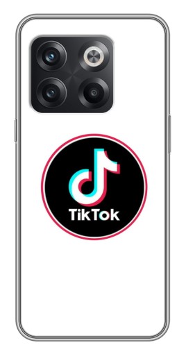 Силиконовый чехол с изображением "Лого Тик Ток" для OnePlus 10T