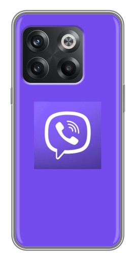 Силиконовый чехол с изображением "Лого Viber" для OnePlus 10T