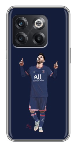 Силиконовый чехол с изображением "Месси в ПСЖ" для OnePlus 10T