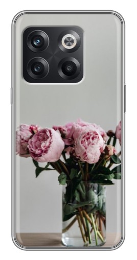 Чехол с принтом "Пионы в вазе" для OnePlus 10T