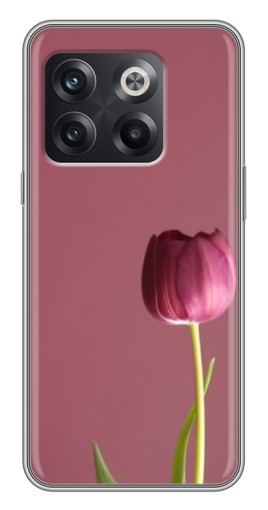Чехол с картинкой "Розовый тюльпан" для OnePlus 10T