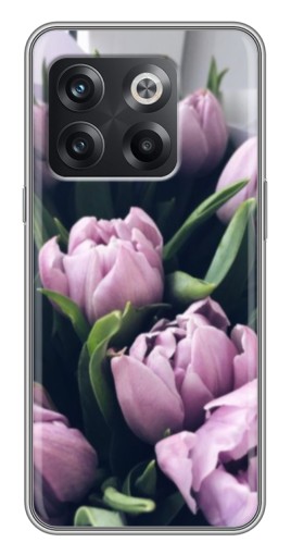 Силиконовый чехол с изображением "Сиреневые тюльпаны" для OnePlus 10T