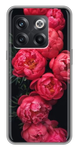 Чехол с принтом "Яркие пионы" для OnePlus 10T