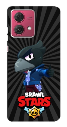 Силиконовый чехол с изображением "Crow Brawl Stars" для Motorola MOTO G84