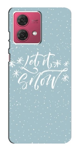 Чехол с принтом "Let it Snow" для Motorola MOTO G84