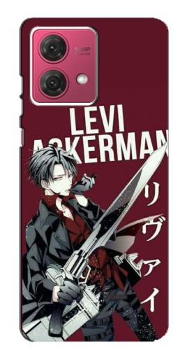 Силиконовый чехол с изображением "levi Ackerman" для Motorola MOTO G84