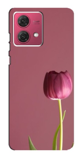Чехол с принтом "Розовый тюльпан" для Motorola MOTO G84