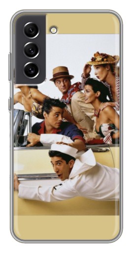 Силиконовый чехол с изображением "Афиша Друзья " для Samsung Galaxy S21 FE