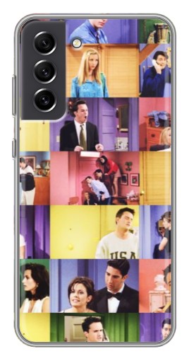 Силиконовый чехол с изображением "Актеры Друзья" для Samsung Galaxy S21 FE
