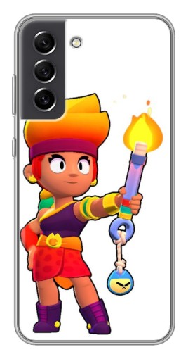 Чехол с принтом "Amber Бравл старс" для Samsung Galaxy S21 FE