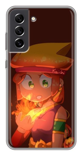 Чехол с принтом "Amber с огнем" для Samsung Galaxy S21 FE