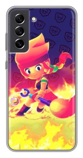 Силиконовый чехол с изображением "Амбер в огне" для Samsung Galaxy S21 FE