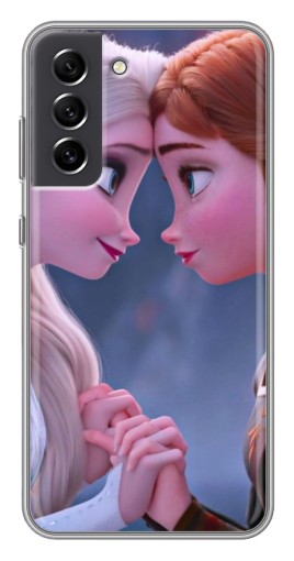 Чехол с принтом "Анна и Ельза" для Samsung Galaxy S21 FE