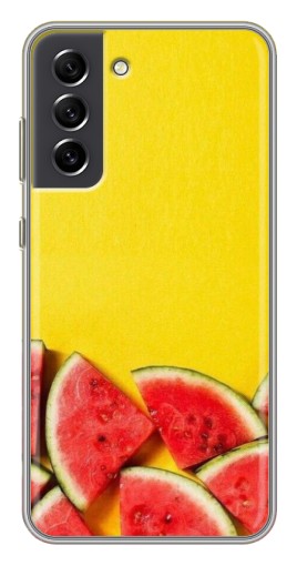 Чехол с принтом "Арбузики на желтом" для Samsung Galaxy S21 FE