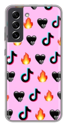 Чехол с печатью "Арт ТикТок" для Samsung Galaxy S21 FE