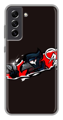 Силиконовый чехол с изображением "Ассасин Ворон" для Samsung Galaxy S21 FE