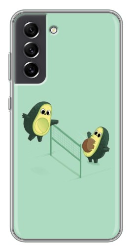 Чехол с печатью "Авокадо волейболисты " для Samsung Galaxy S21 FE