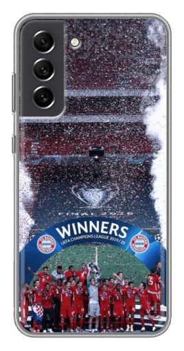 Силиконовый чехол с изображением "Бавария Чемпионы" для Samsung Galaxy S21 FE