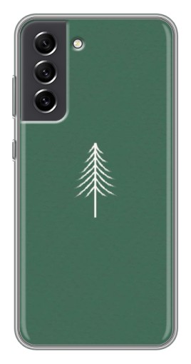 Чехол с печатью "Белая елка" для Samsung Galaxy S21 FE