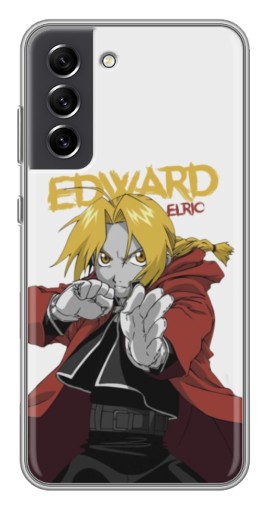 Силиконовый чехол с изображением "Боевй Erlic" для Samsung Galaxy S21 FE