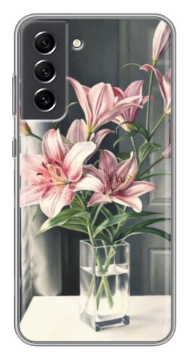 Чехол с картинкой "Букет лилии" для Samsung Galaxy S21 FE
