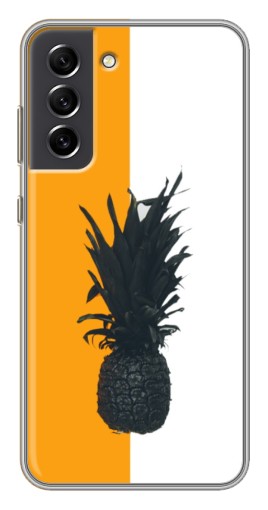 Чехол с картинкой "Черный Ананас" для Samsung Galaxy S21 FE