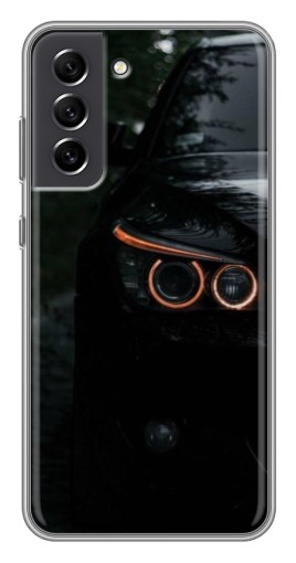 Чехол с картинкой "Черный БМВ" для Samsung Galaxy S21 FE