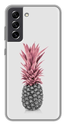Чехол с картинкой "Чёрно-белый ананас" для Samsung Galaxy S21 FE
