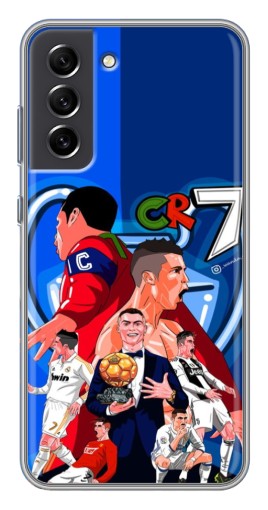 Силиконовый чехол с изображением "CR7" для Samsung Galaxy S21 FE