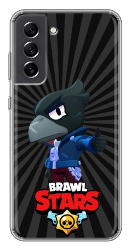 Чехол с печатью "Crow Brawl Stars" для Samsung Galaxy S21 FE