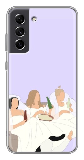 Чехол с картинкой "Девушки Друзья" для Samsung Galaxy S21 FE