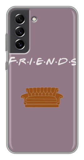 Чехол с печатью "Диван Друзья" для Samsung Galaxy S21 FE