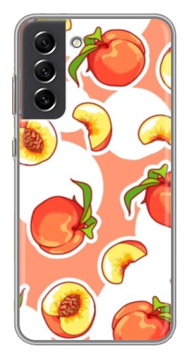 Чехол с принтом "Дольки персиков" для Samsung Galaxy S21 FE