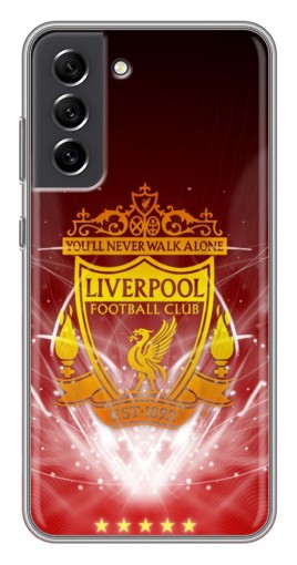 Силиконовый чехол с изображением "Эмблема Ливерпуля" для Samsung Galaxy S21 FE