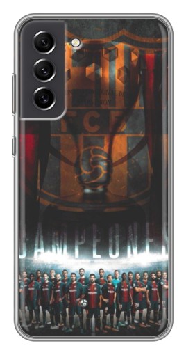 Силиконовый чехол с изображением "FCB Campeones" для Samsung Galaxy S21 FE