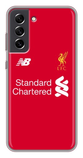 Силиконовый чехол с изображением "Форма Liverpool" для Samsung Galaxy S21 FE