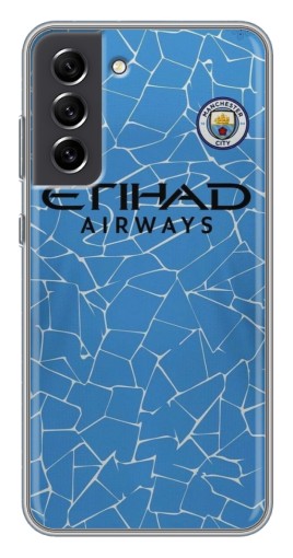 Чехол с печатью "Форма Манчестер Сити" для Samsung Galaxy S21 FE