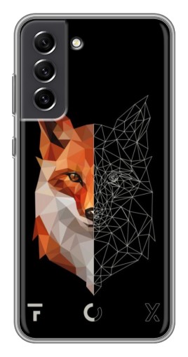 Силиконовый чехол с изображением "Fox" для Samsung Galaxy S21 FE