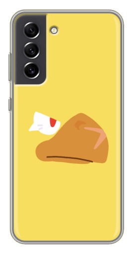 Силиконовый чехол с изображением "Gold Crow" для Samsung Galaxy S21 FE