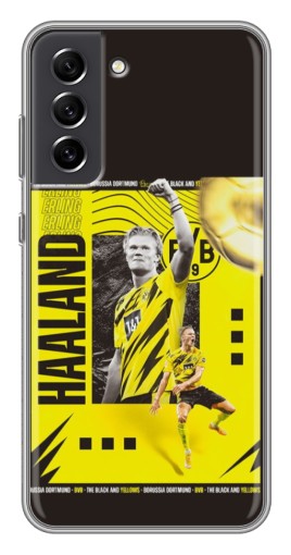 Силиконовый чехол с изображением "Golden Haaland" для Samsung Galaxy S21 FE