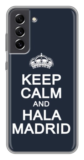 Силиконовый чехол с изображением "Hala Madrid" для Samsung Galaxy S21 FE