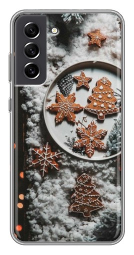 Силиконовый чехол с изображением "Имбирные пряники" для Samsung Galaxy S21 FE