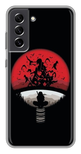 Чехол с принтом "Итачи на черном" для Samsung Galaxy S21 FE